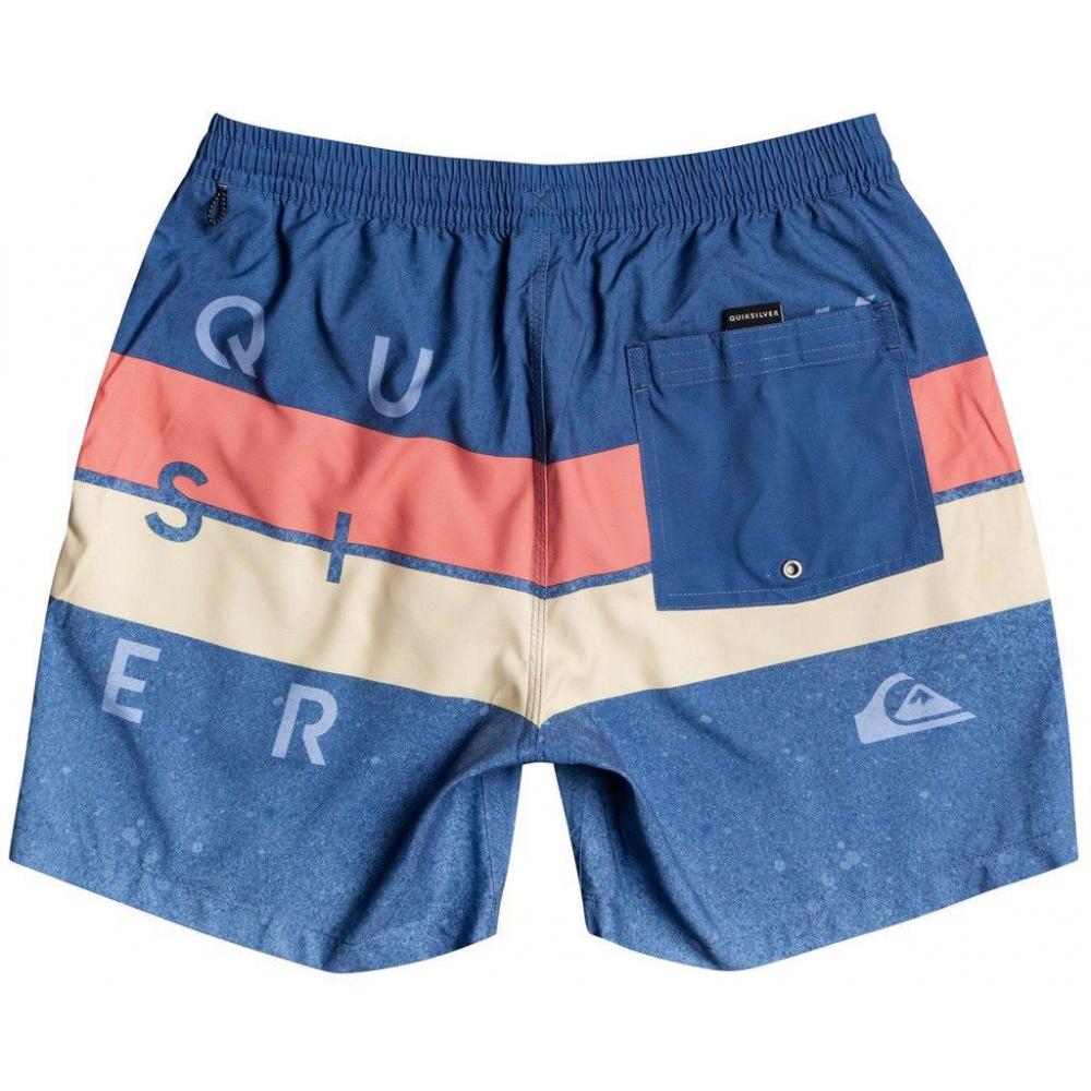 Badeshorts Blau Jungen Quiksilver Word Block 15 Ansicht 2