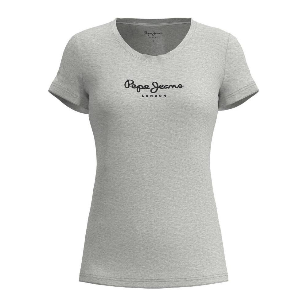 Camiseta de mujer gris/negra Pepe jeans New Virginia barato