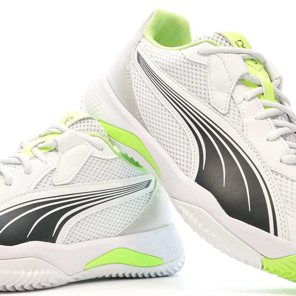 Puma Men's Padel Shoes White/Yellow Nova Court Photo of the Espace des Marques %store% store - view of %key%