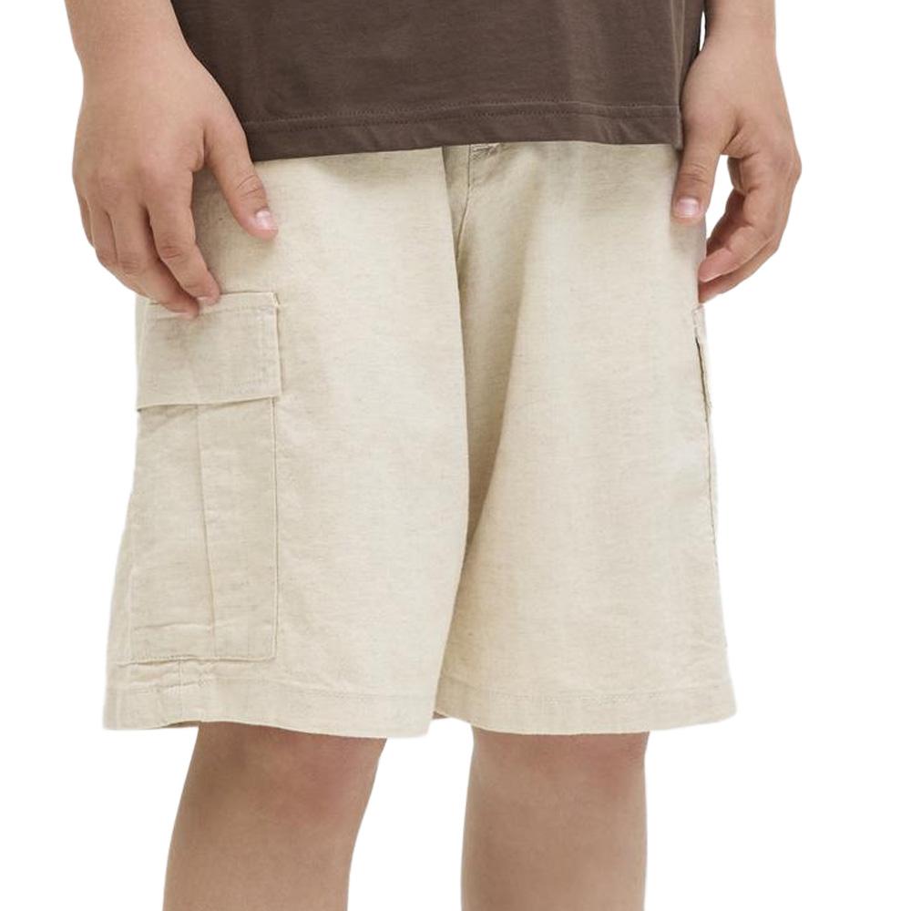 Short Beige Vert Garçon Jack & Jones X Fctry pas cher