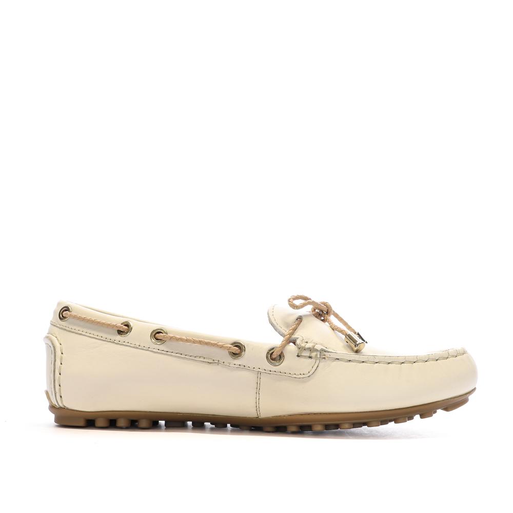 Mokassins Beige Frau Geox Leelyan Ansicht 2