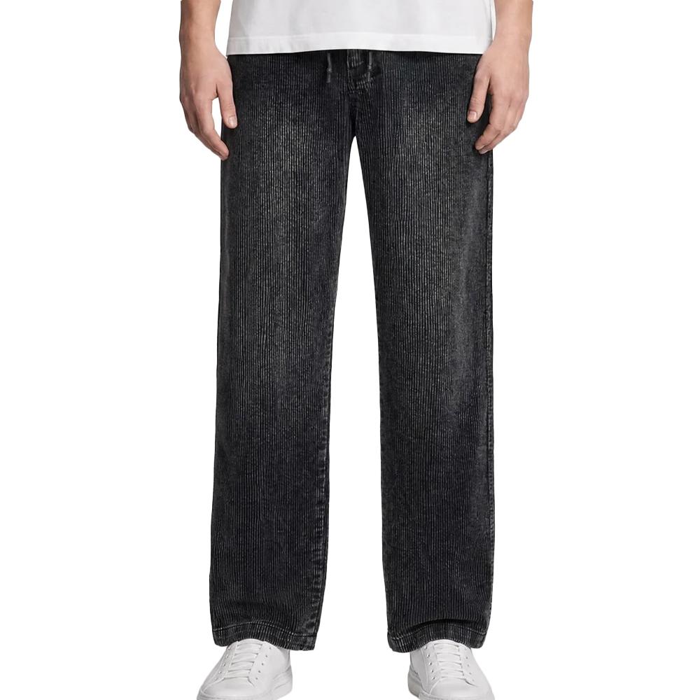 Pantalon Velours côtelé Noir Homme Teddy Smith York Velvet pas cher