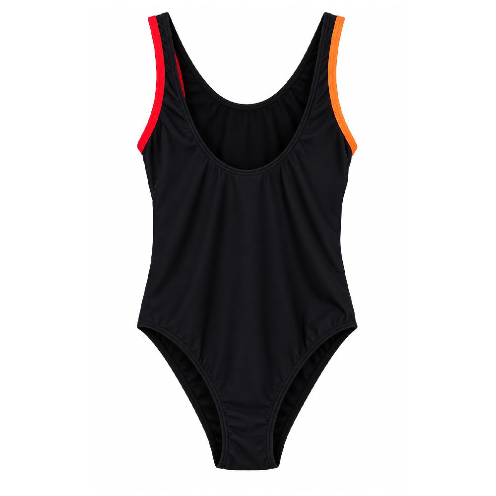 Bañador negro para niña Lhoste Naiade ver 2
