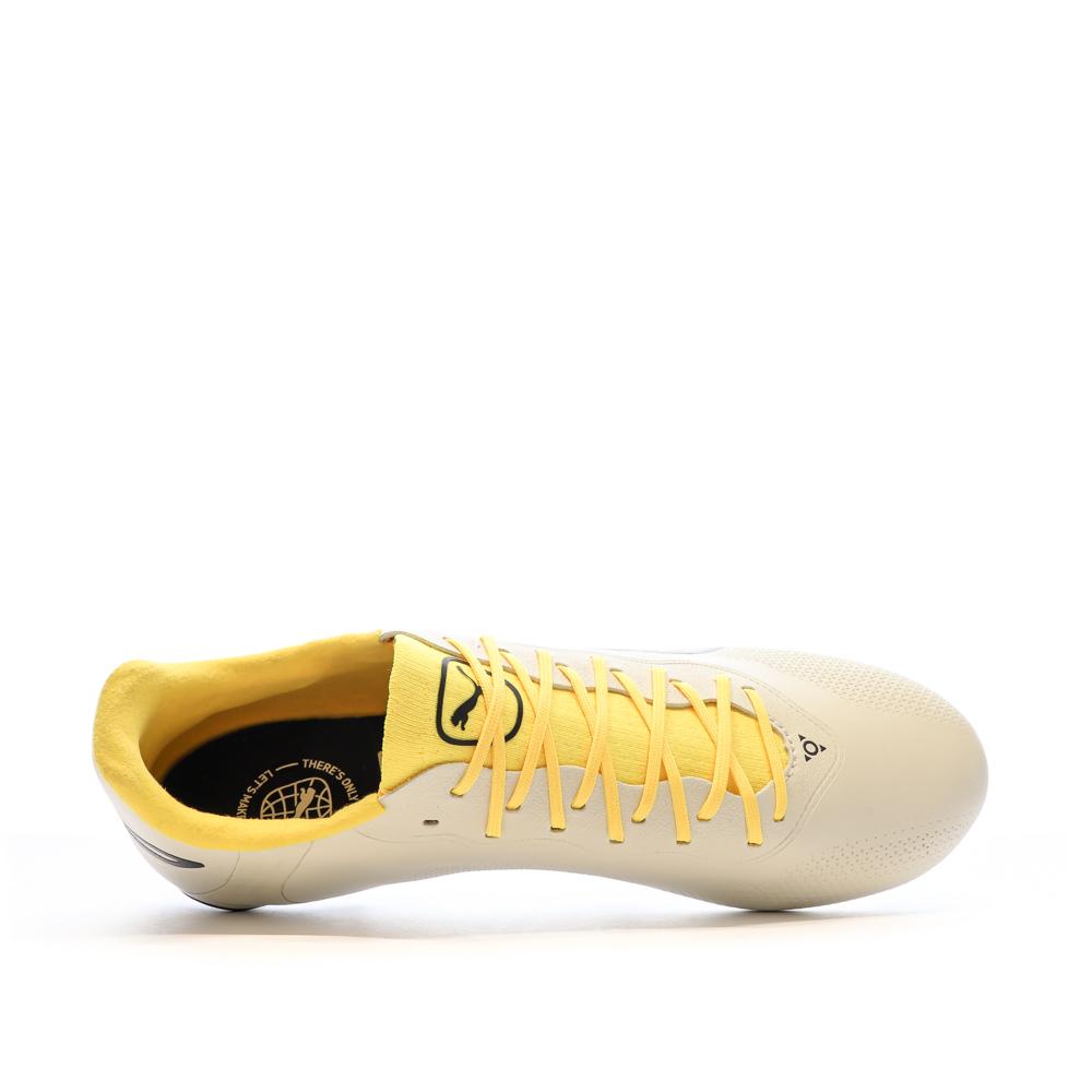 Men’s Puma King Pro Football Boots, Ecru/Black Photo of the Espace des Marques %store% store - view of %key%