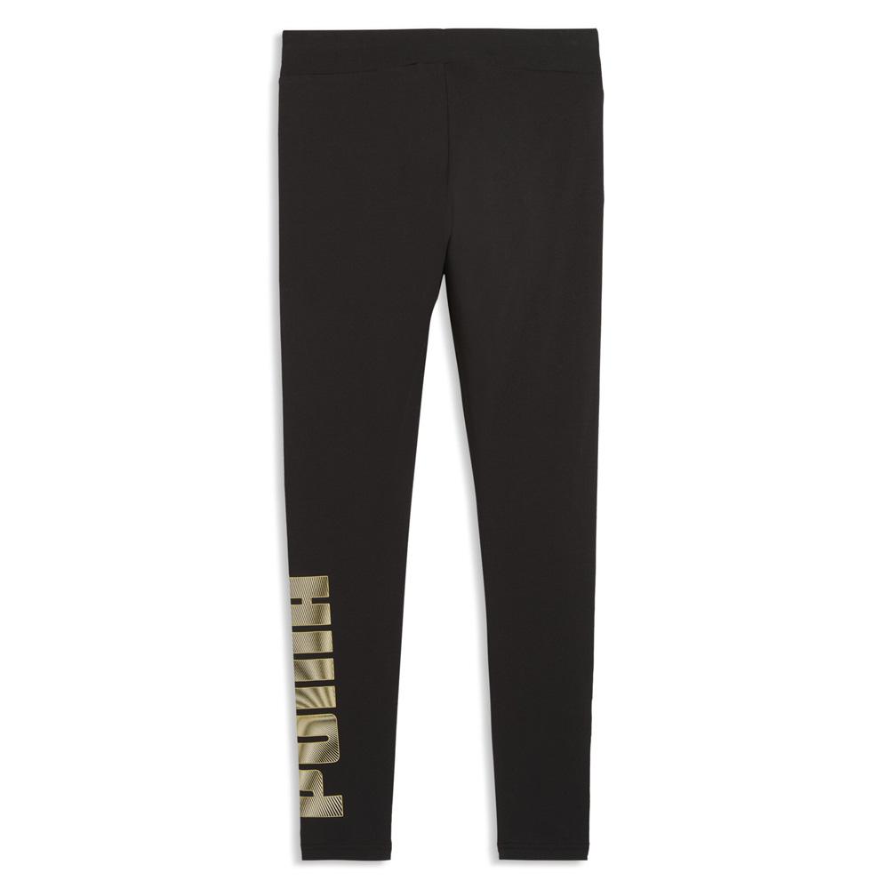 Legging Noir Logo Doré Femme Puma Metalli vue 2