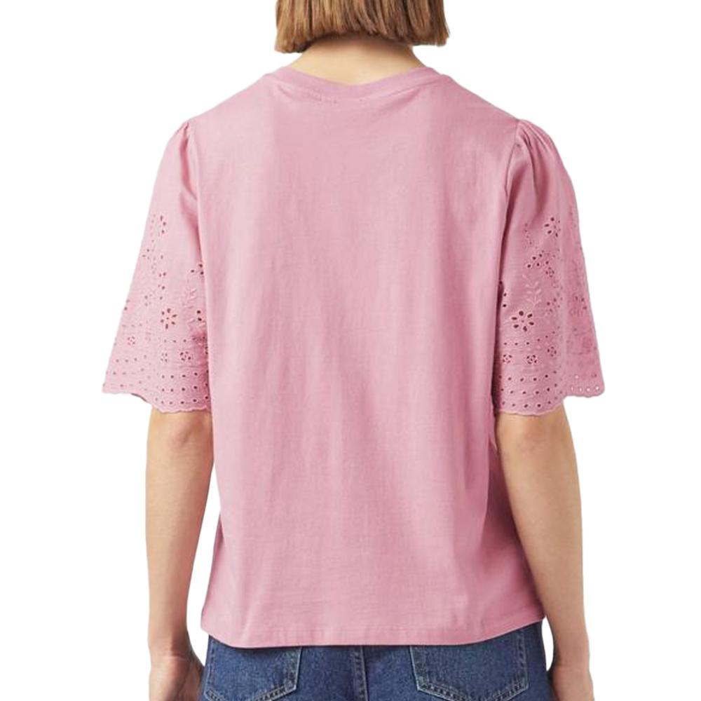 T-Shirt Rose Femme YAS Yaslex vue 2