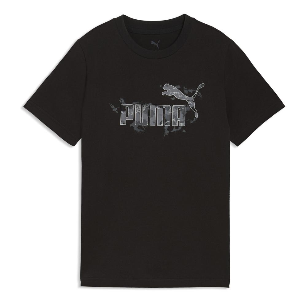 Camiseta negra para niño Puma Ess Camo Tee barato