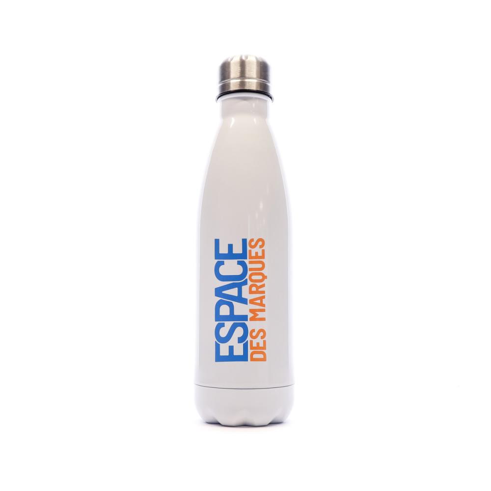 Trinkflasche aus Stahl Weiß 700ml günstig