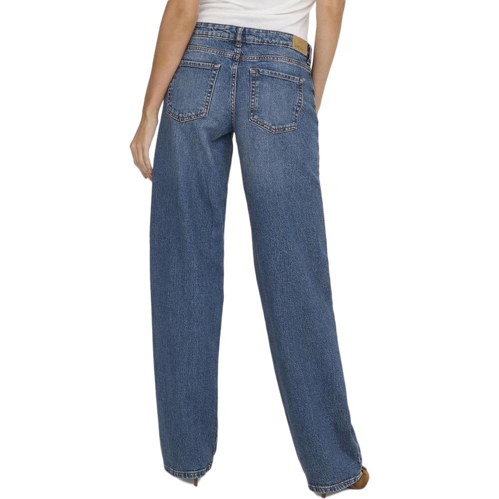Jean Droit Taille Basse Bleu Femme JDY Katie 1006 vue 2