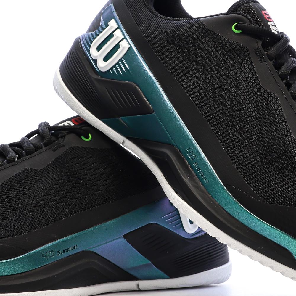 Schwarze/türkisfarbene Herren-Sneaker Wilson Rush Ansicht 7