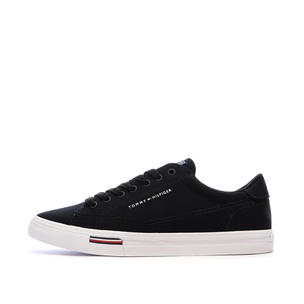 Baskets Noires Homme Tommy Hilfiger Vulc Core Rwb pas cher