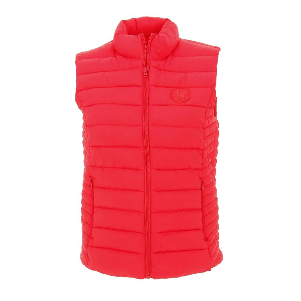 Women's red sleeveless down jacket Teddy Smith B-terry affordable