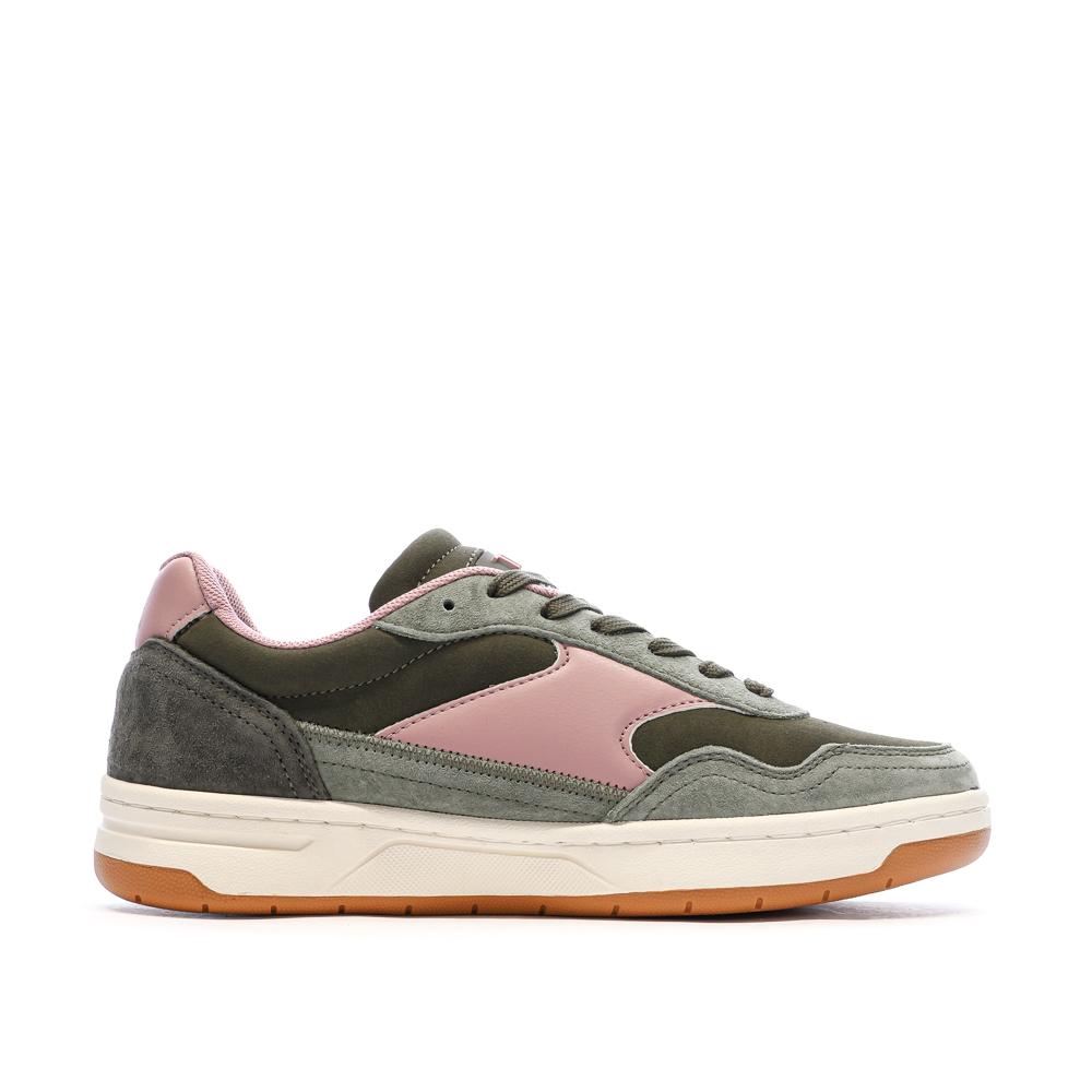 Baskets Kaki Femme TBS Tennis vue 2