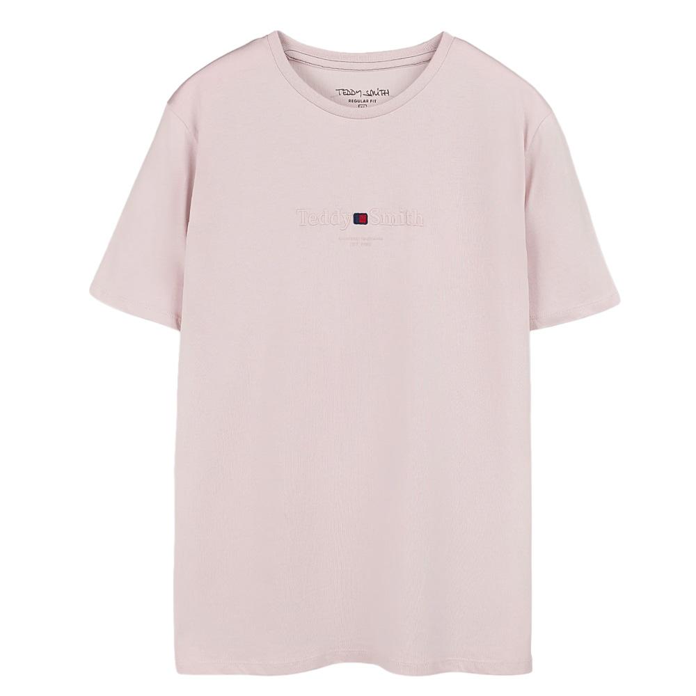 Camiseta rosa claro para hombre Teddy Smith Jim barato