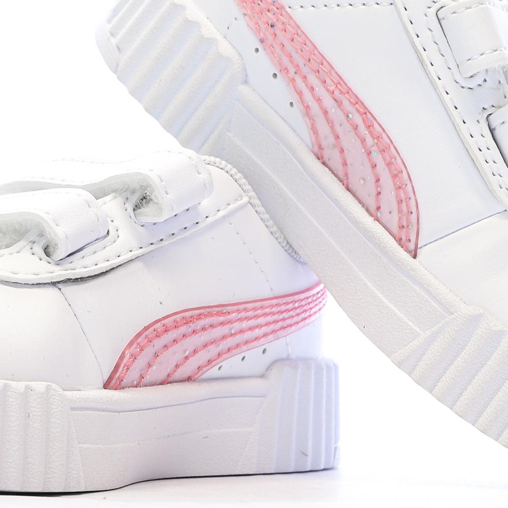Girl's white trainers Puma Carina 3.0 Blurry Dr Photo of the Espace des Marques %store% store - view of %key%