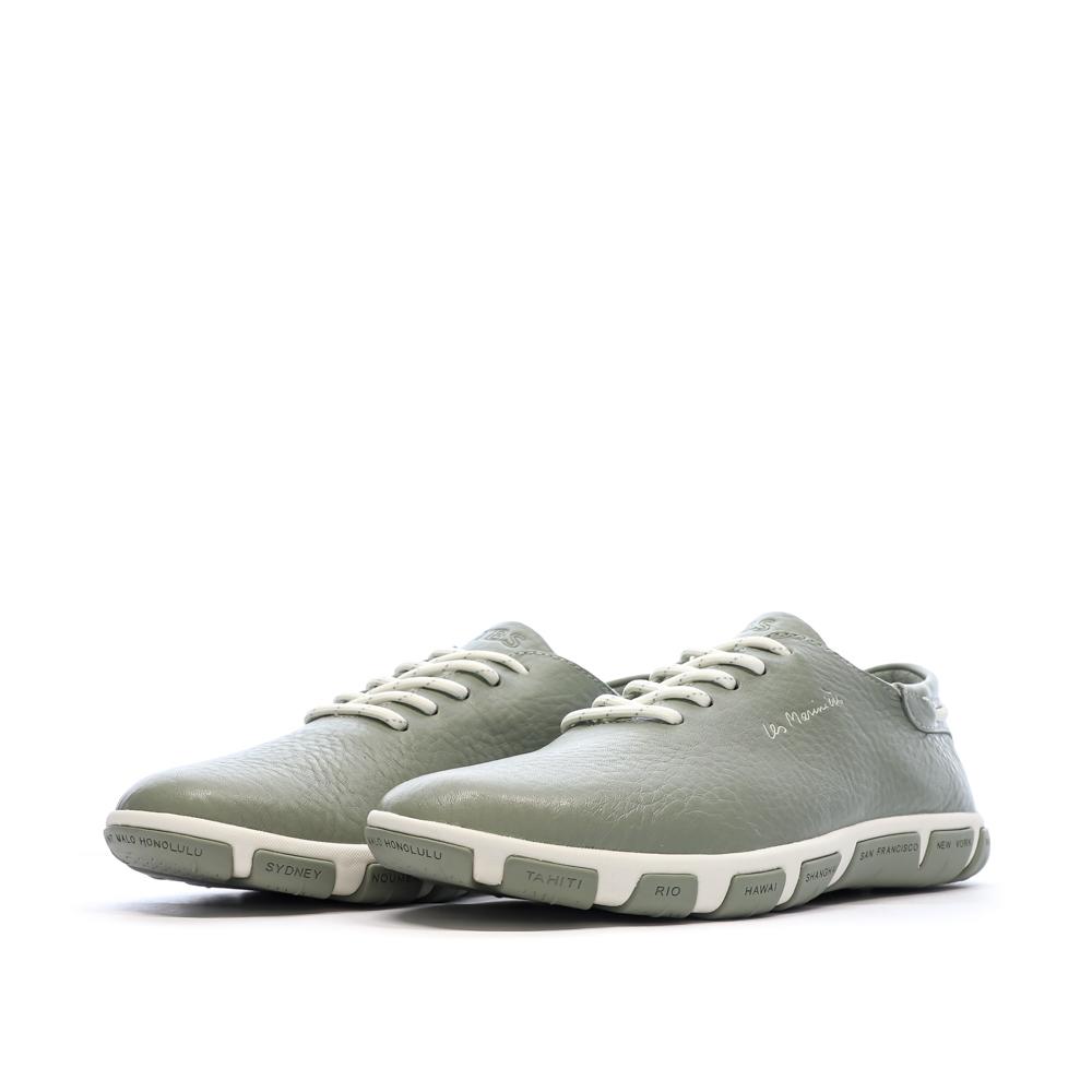 Baskets Verte Femme TBS Cruiser Python vue 6