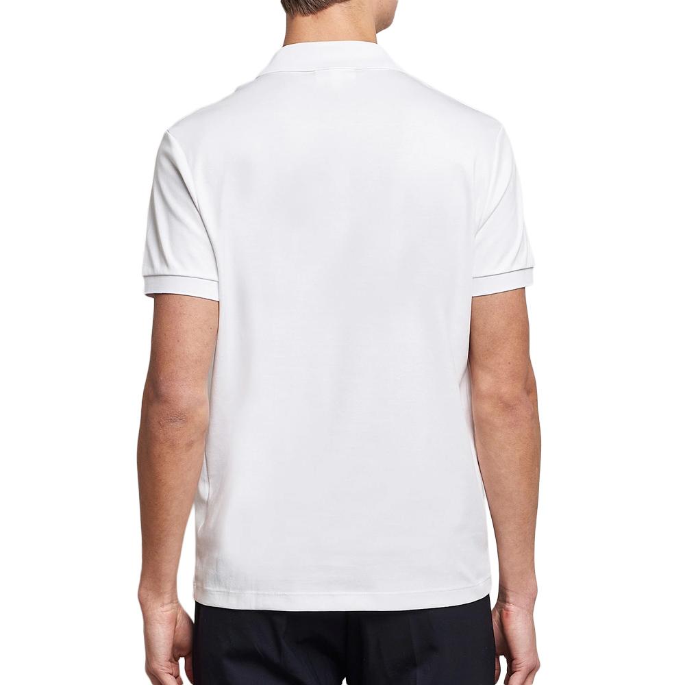 Polo Blanc Homme Lacoste Regular Fit Pima vue 2