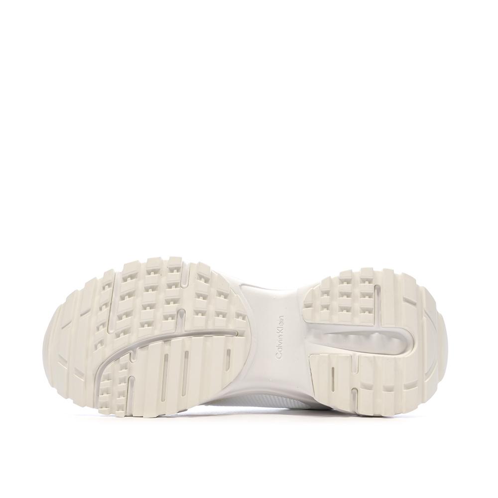 Zapatillas blancas de mujer Calvin Klein Jeans Hike Runner ver 5