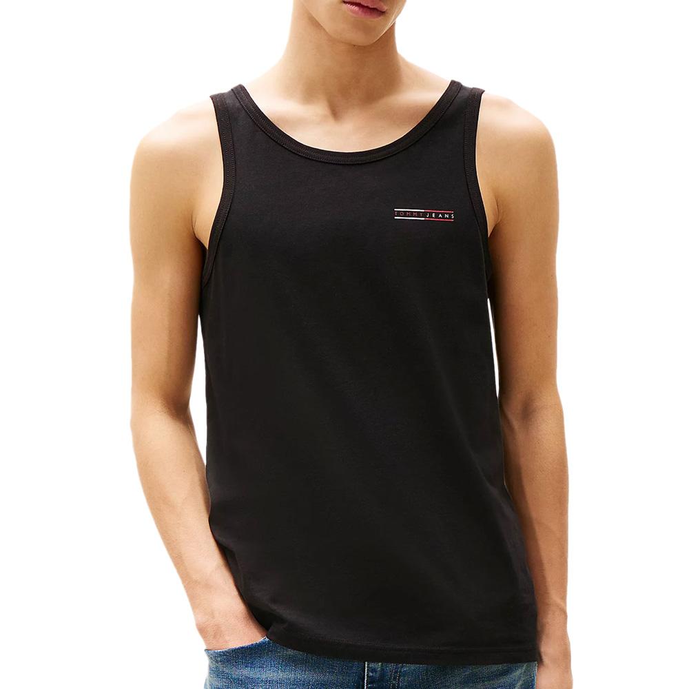 Camiseta de tirantes negra para hombre Tommy Hilfiger Entry barato