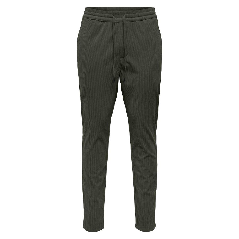 Khaki fließende Hose Mann Only &amp; Sons Linus günstig