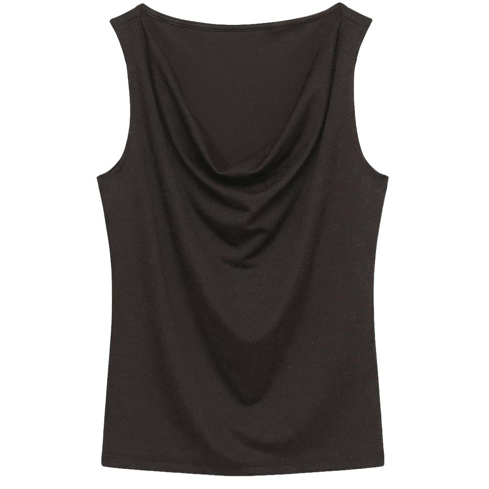 Débardeur femme brillant Marron Vero Moda Kanva Waterfall vue 2