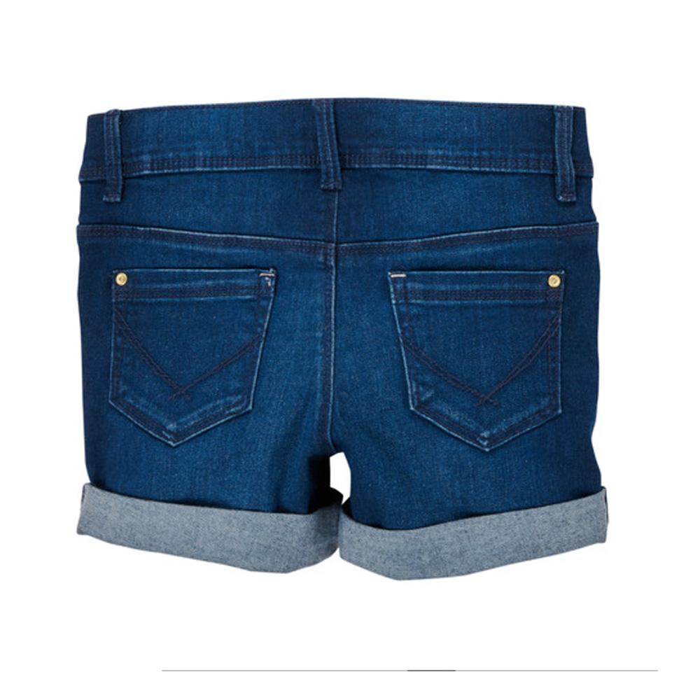 Pantalón corto azul oscuro para niña Name it Frose ver 2