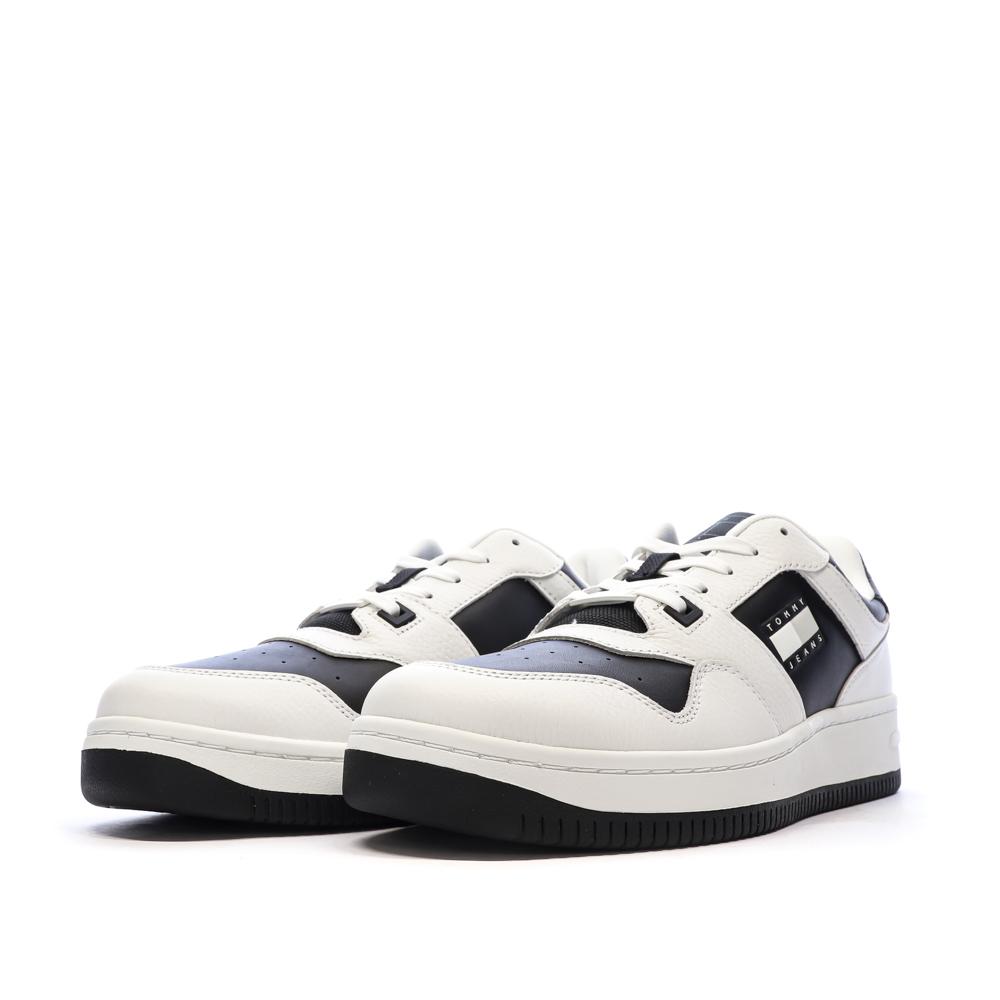 Zapatillas Hombre Blanco/Negro Tommy Hilfiger Tjm Retro Basket ver 6