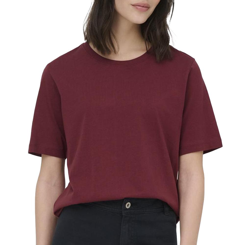 T-shirt Bordeaux Femme JDY Rex pas cher