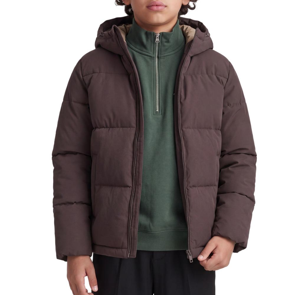 Doudoune Marron Garçon Jack & Jones Galaxy Puffer pas cher