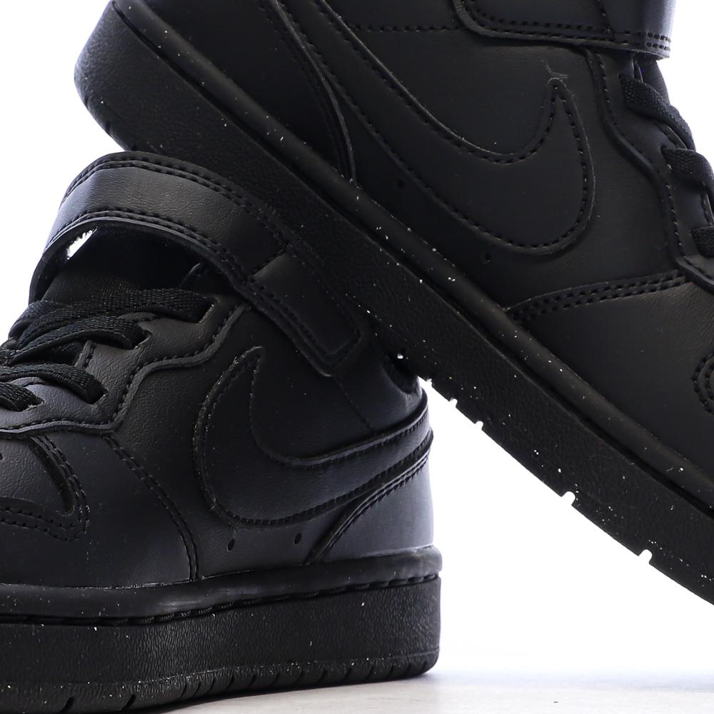 Baskets Noires Garçon Nike Court Borough Low Recraft vue 7