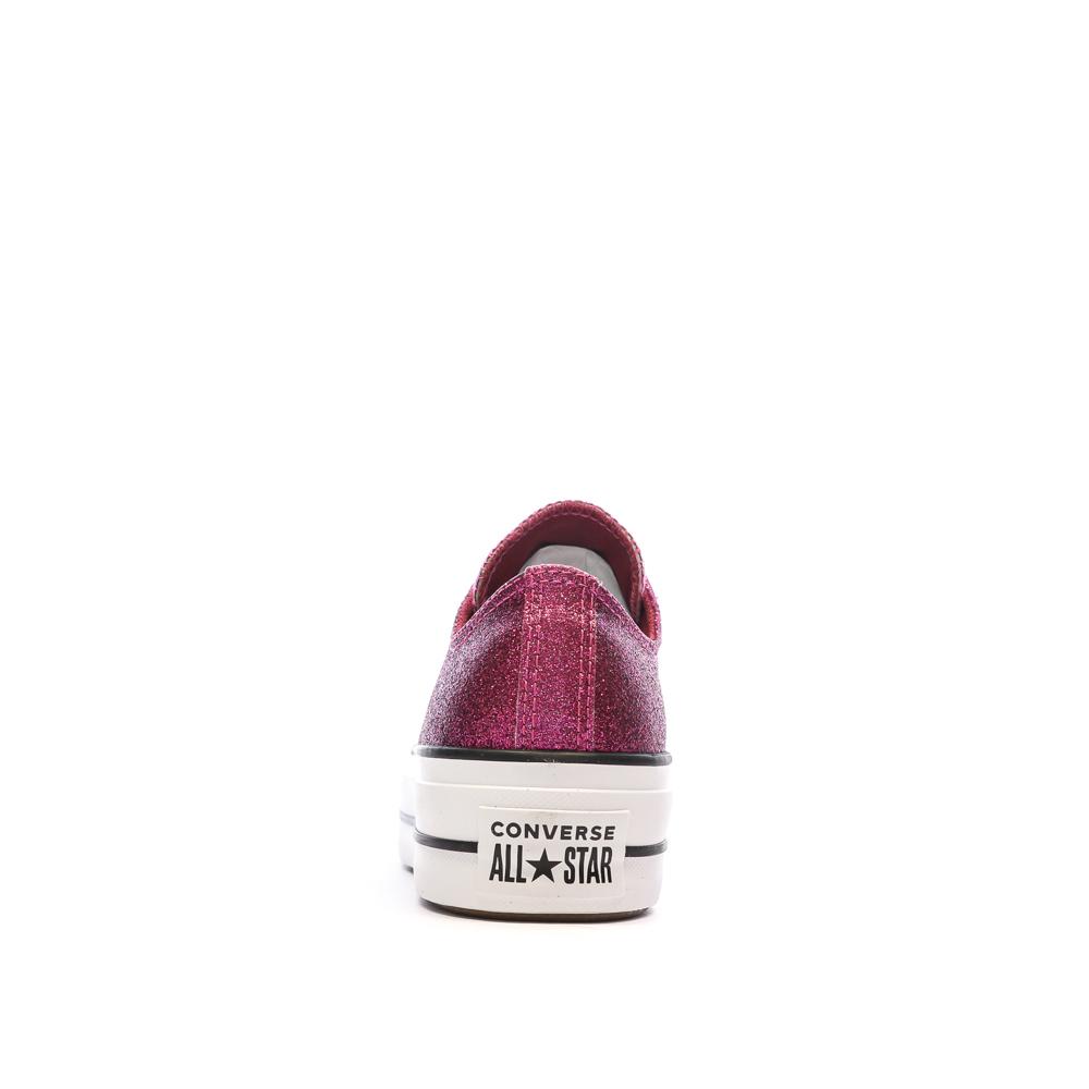Rosa Sneakers Frau Converse Chuck Taylor All Star Lift A05438C Ansicht 3