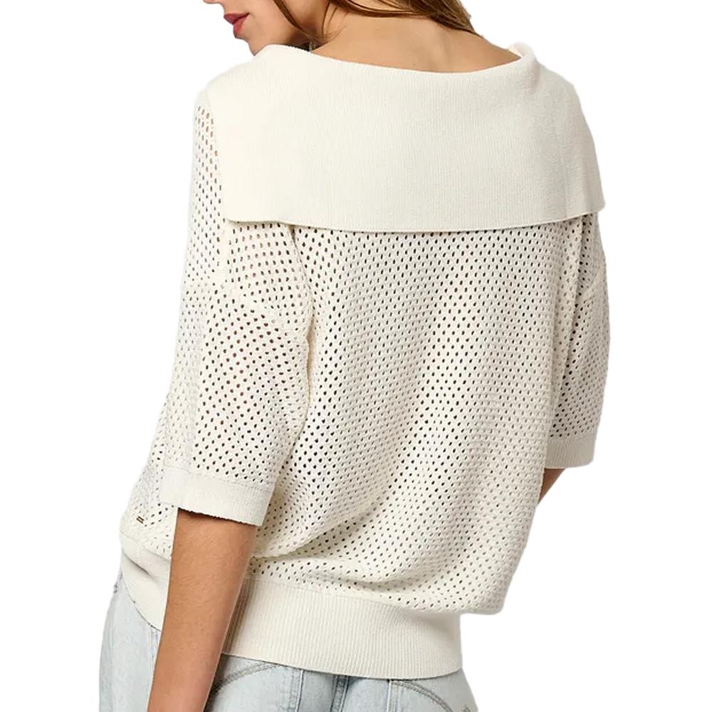 Women's white polo shirt Kaporal Laiza Photo of the Espace des Marques %store% store - view of %key%