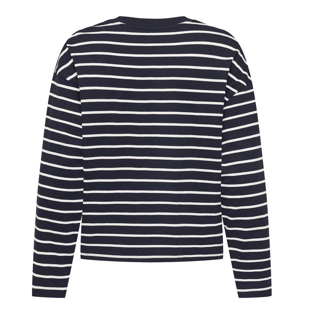 Langärmliges T-Shirt in Marineblau für Damen von Only Happy Ansicht 2