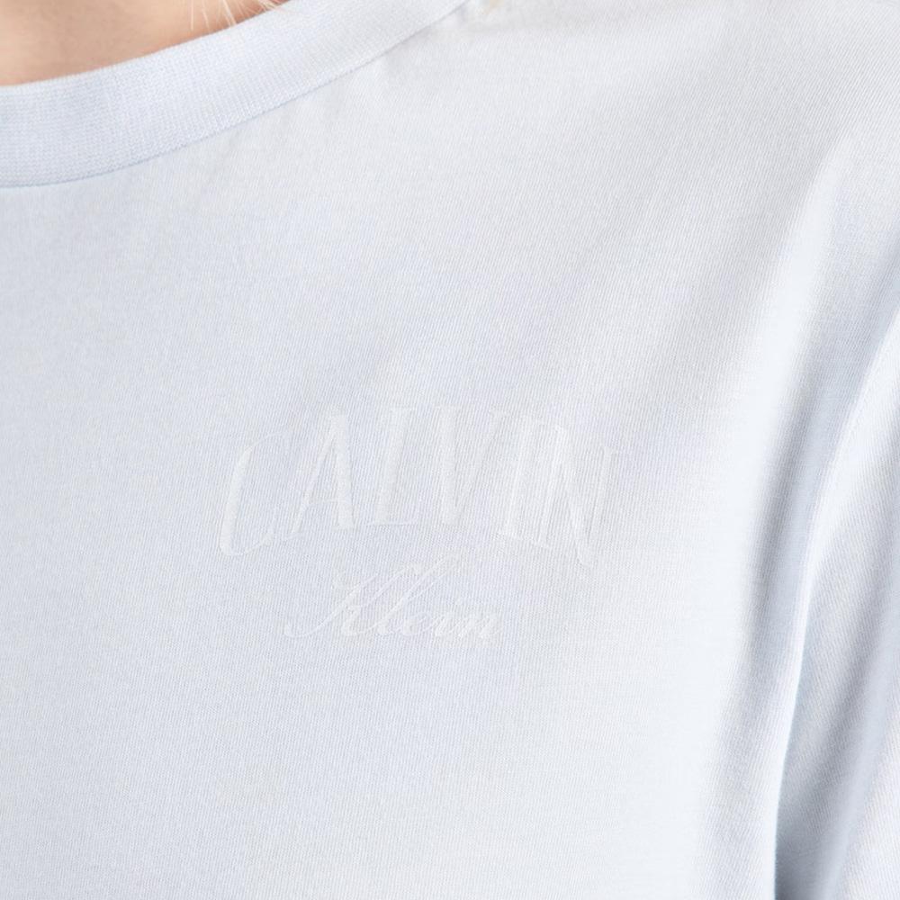 Camiseta azul claro para mujer Calvin Klein Jeans Classics ver 2