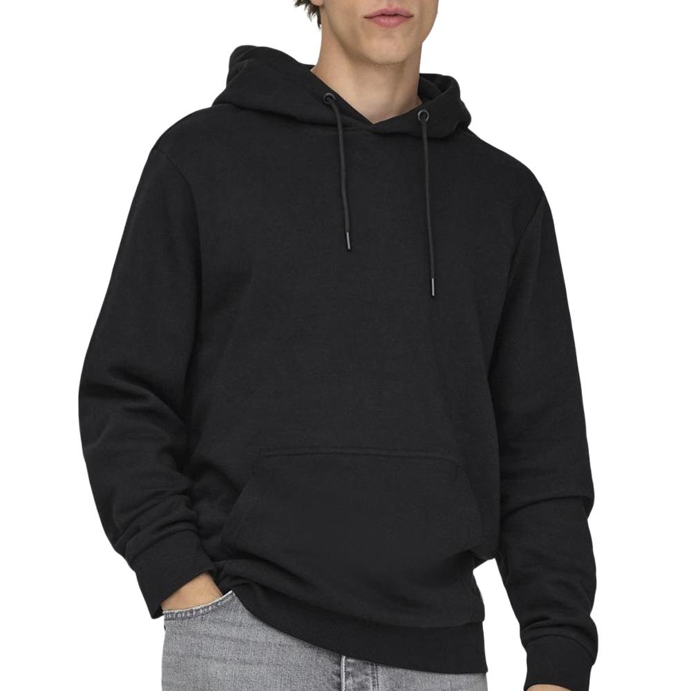 Schwarzer Herren-Kapuzenpullover von Only & Sons Cere günstig