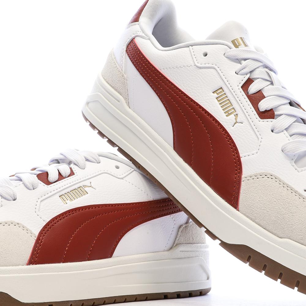 Weiß/rote Herren-Sneaker Puma Shuffle Downtown Ansicht 7