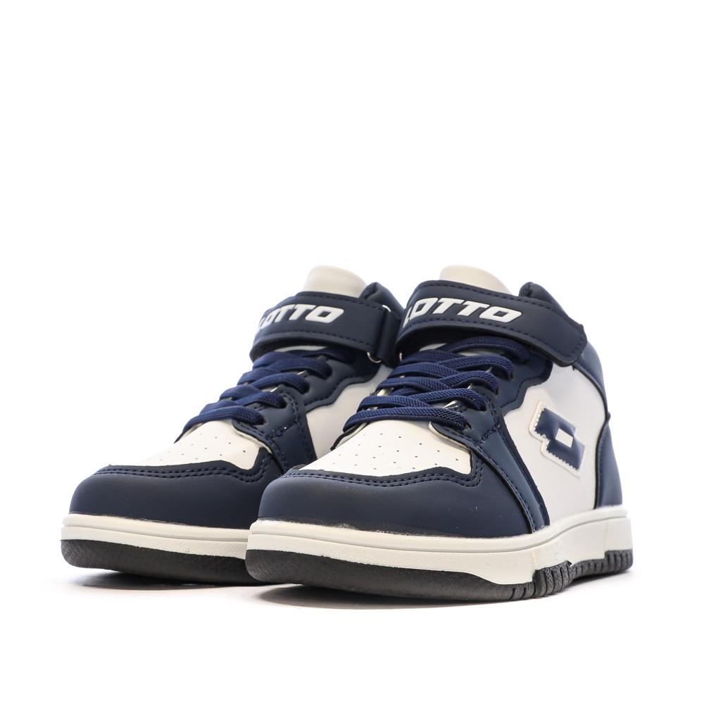 Zapatillas Lotto Ravenne Blanco/Azul Marino Niño ver 6