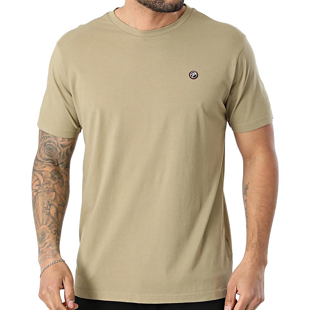 T-Shirt Beige Homme Petrol Industries TSR002 pas cher