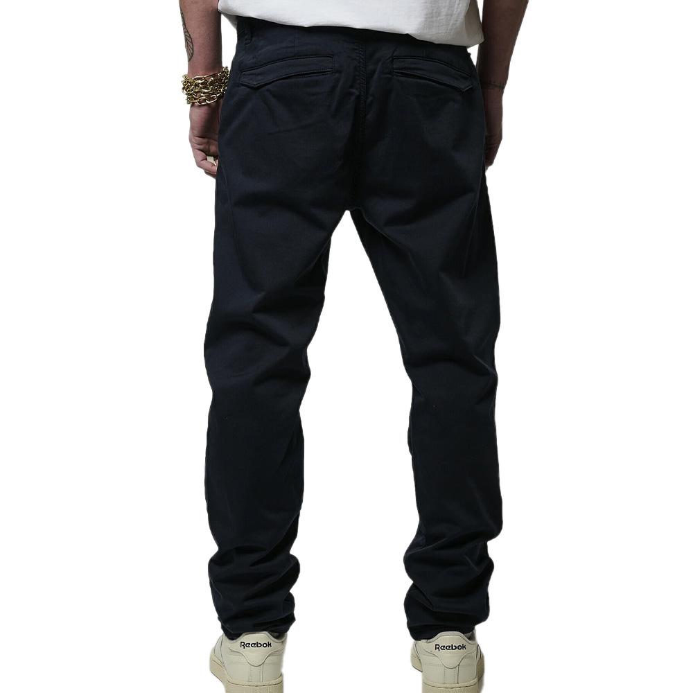 Chino Slim Schwarz Mann Kaporal Irwix Ansicht 2