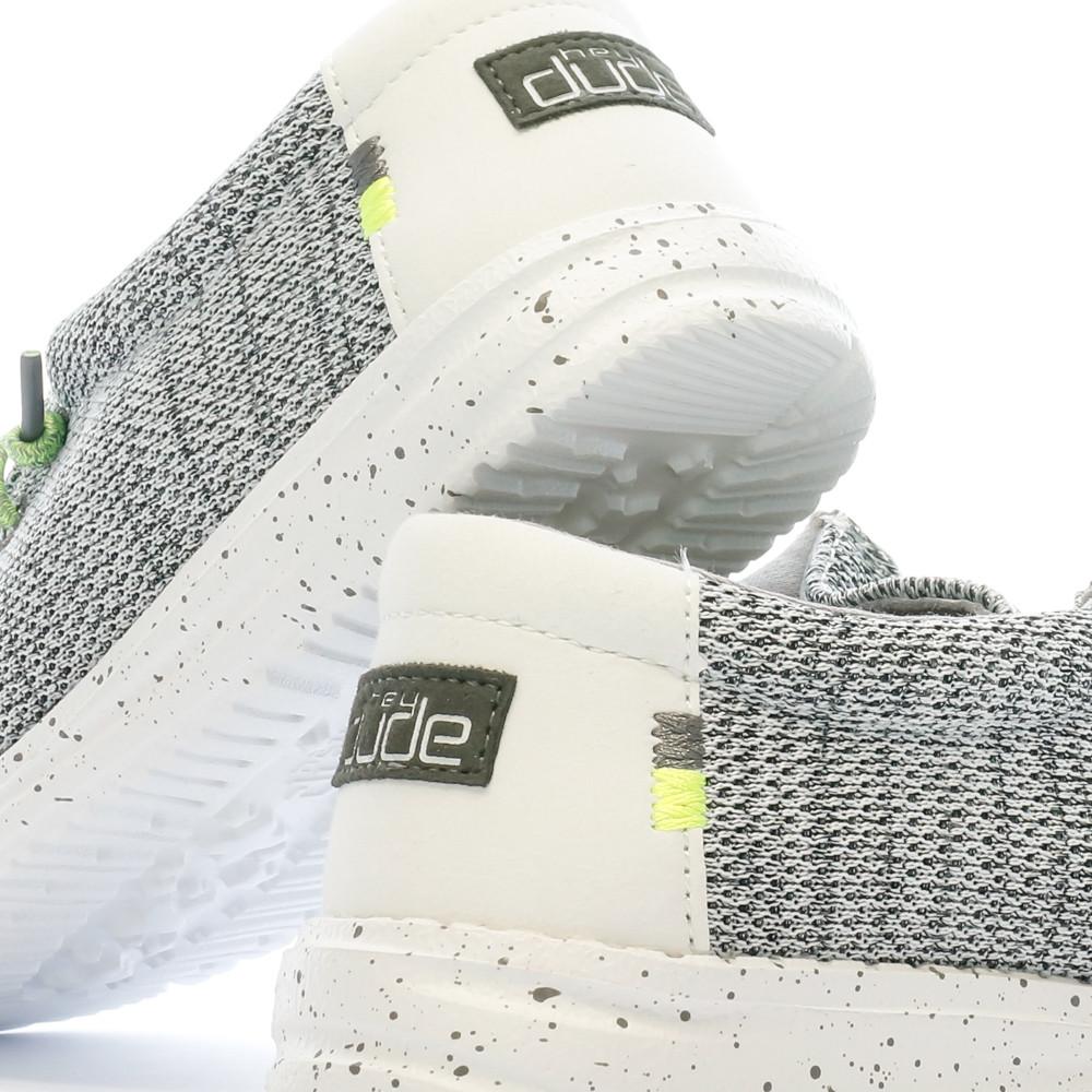Chaussures Grises/Noires Garçon Hey Dude Wally Youth vue 7