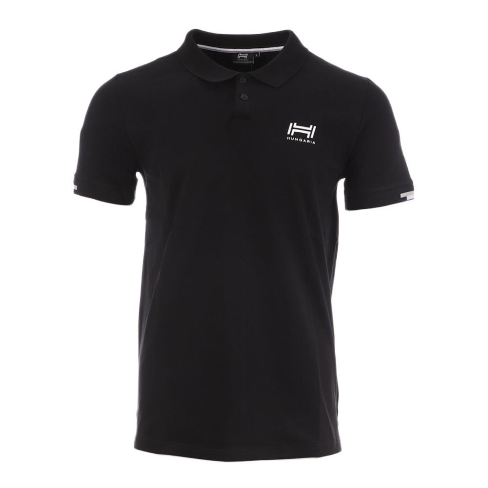 Hungaria Hombres Polo Negro Jeki barato
