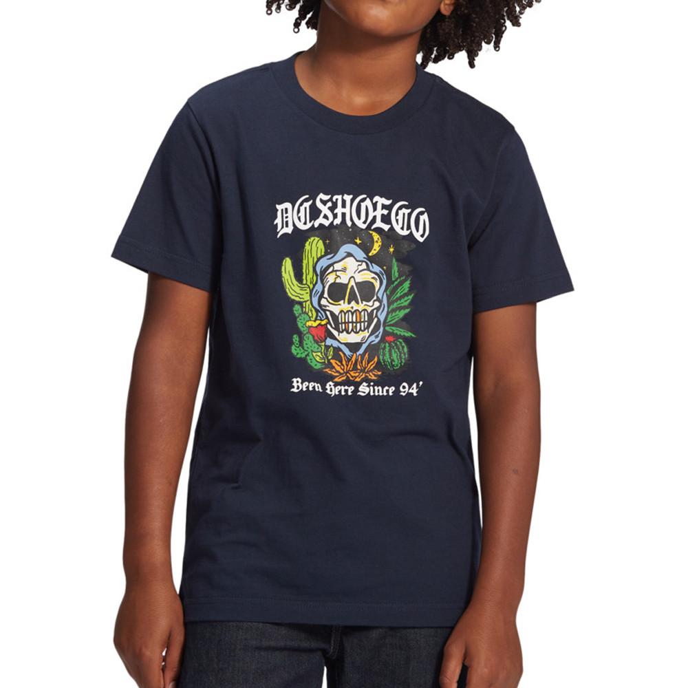 T-Shirt Marine Garçon DC Shoes Been Here pas cher
