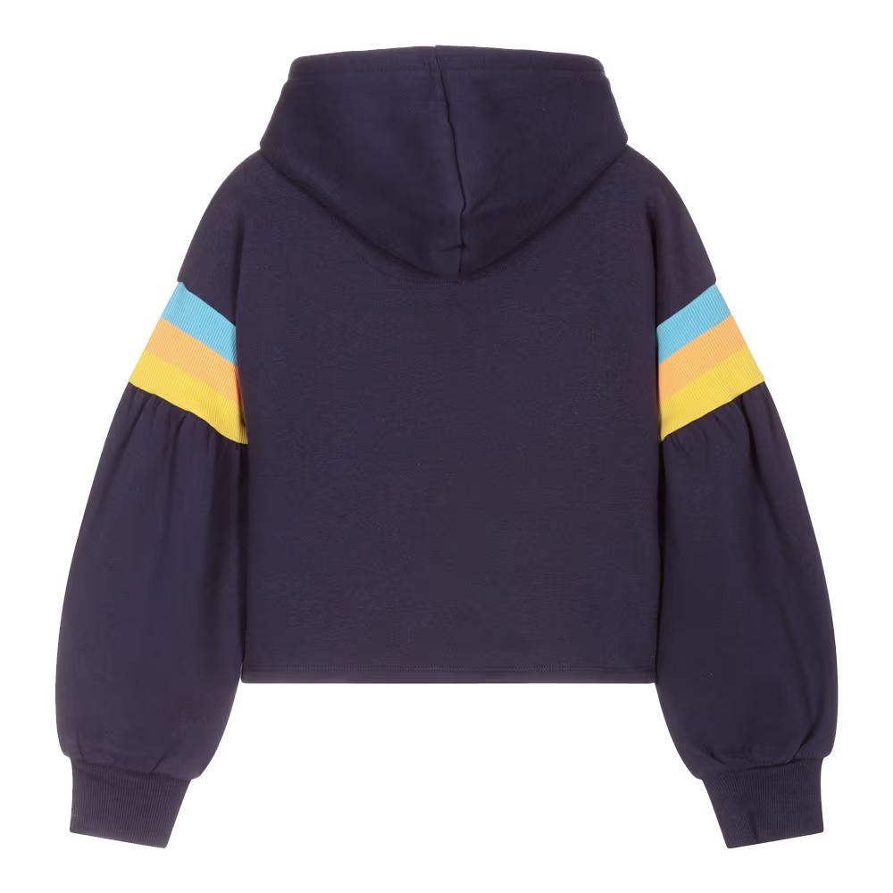 Sudadera con capucha azul marino para niña de Levi's 4ED500 ver 2