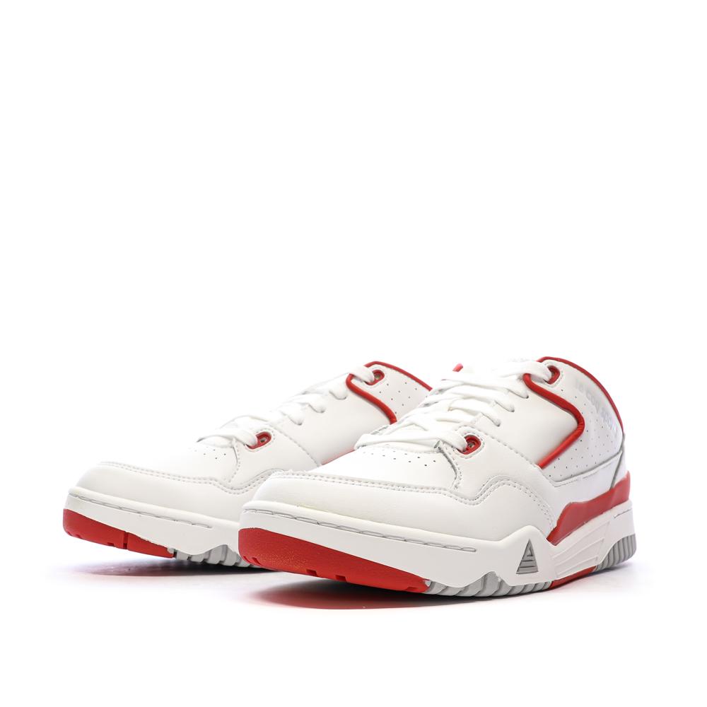 Baskets Blanches/Rouges Homme Le Coq Sportif Nineties vue 6
