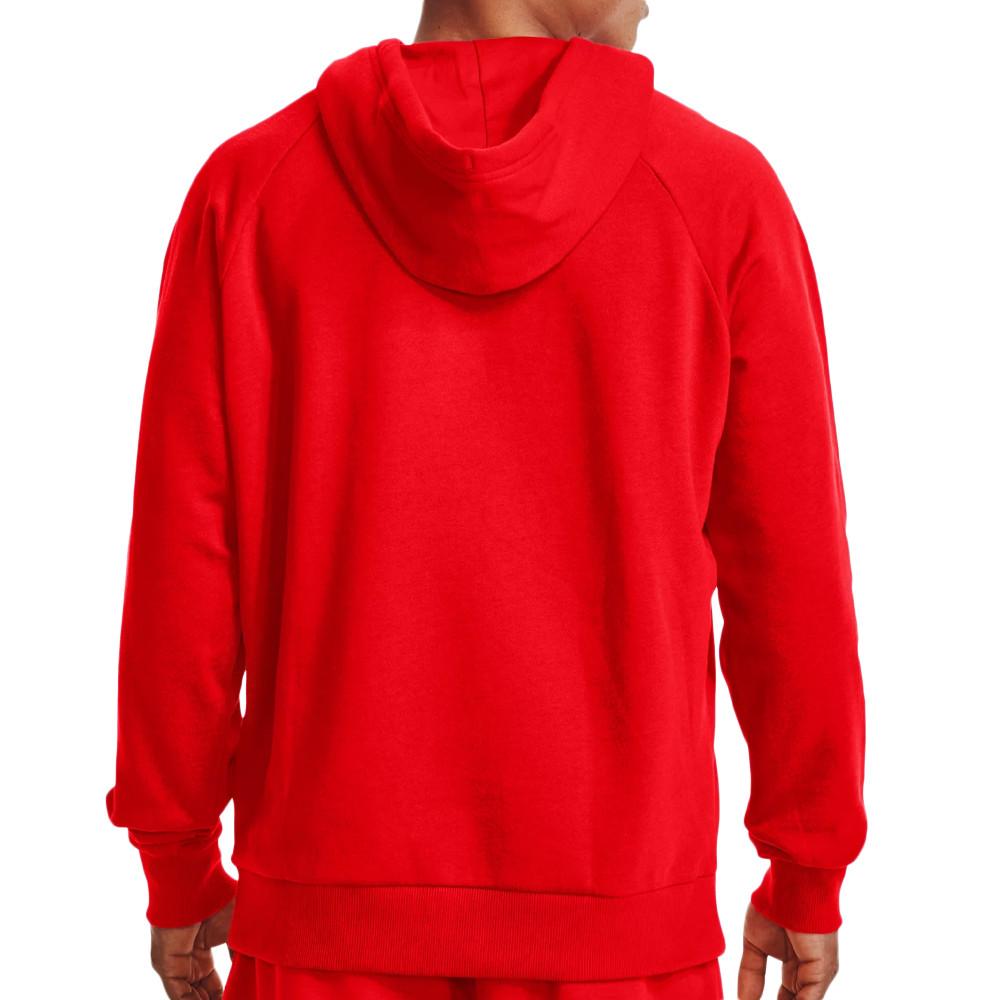 Sweat à capuche Rouge Homme Under Armour Rival Fleece vue 2