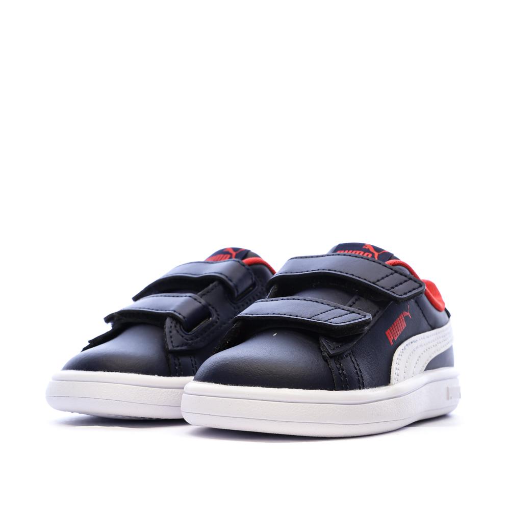 Puma Smash 3.0 Boys’ Navy/Red Trainers Photo of the Espace des Marques %store% store - view of %key%