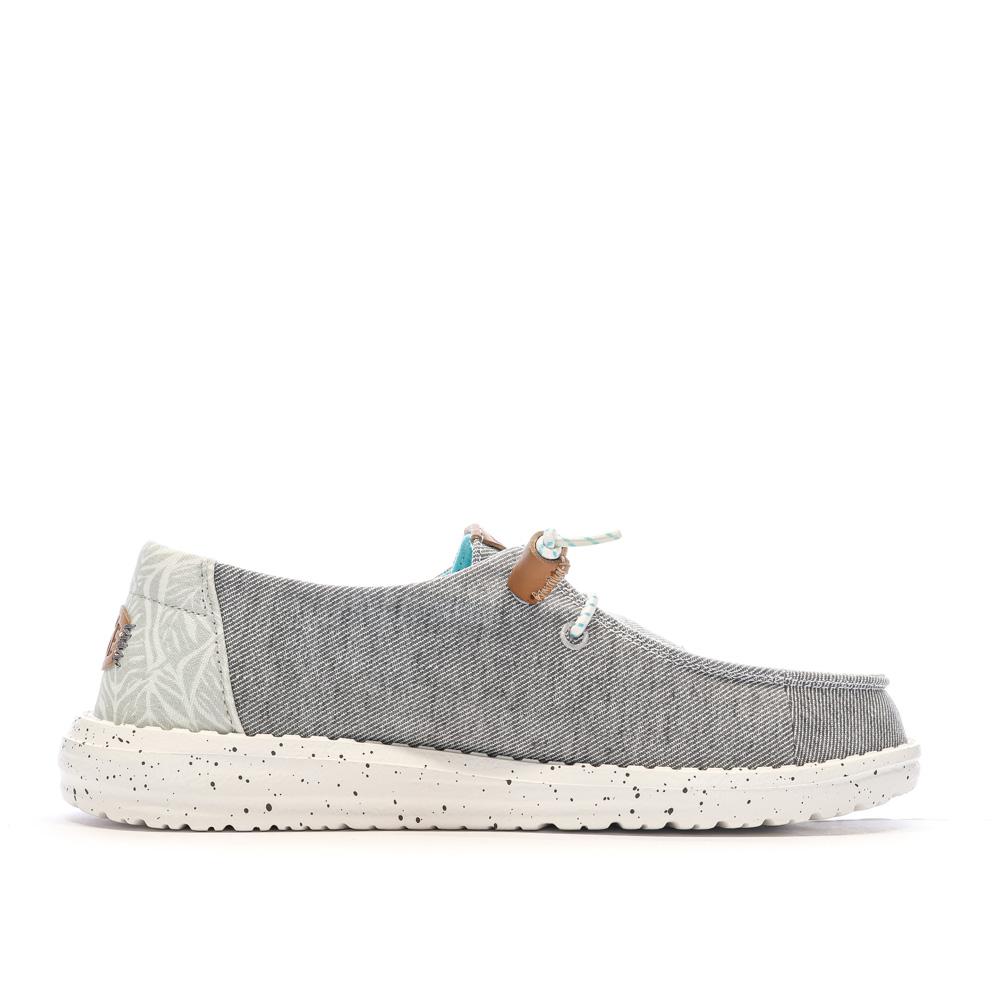 Hey Dude Wendy Heathered Slub Grey Heathered Women's Shoes Photo of the Espace des Marques %store% store - view of %key%