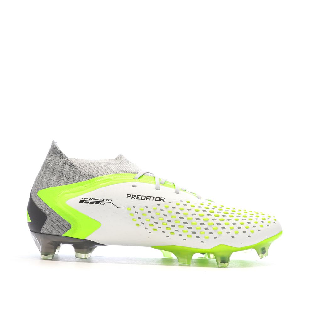 Adidas Predator Accuracy.1 FG Fußballschuh Weiß/Grau/Grün Ansicht 2