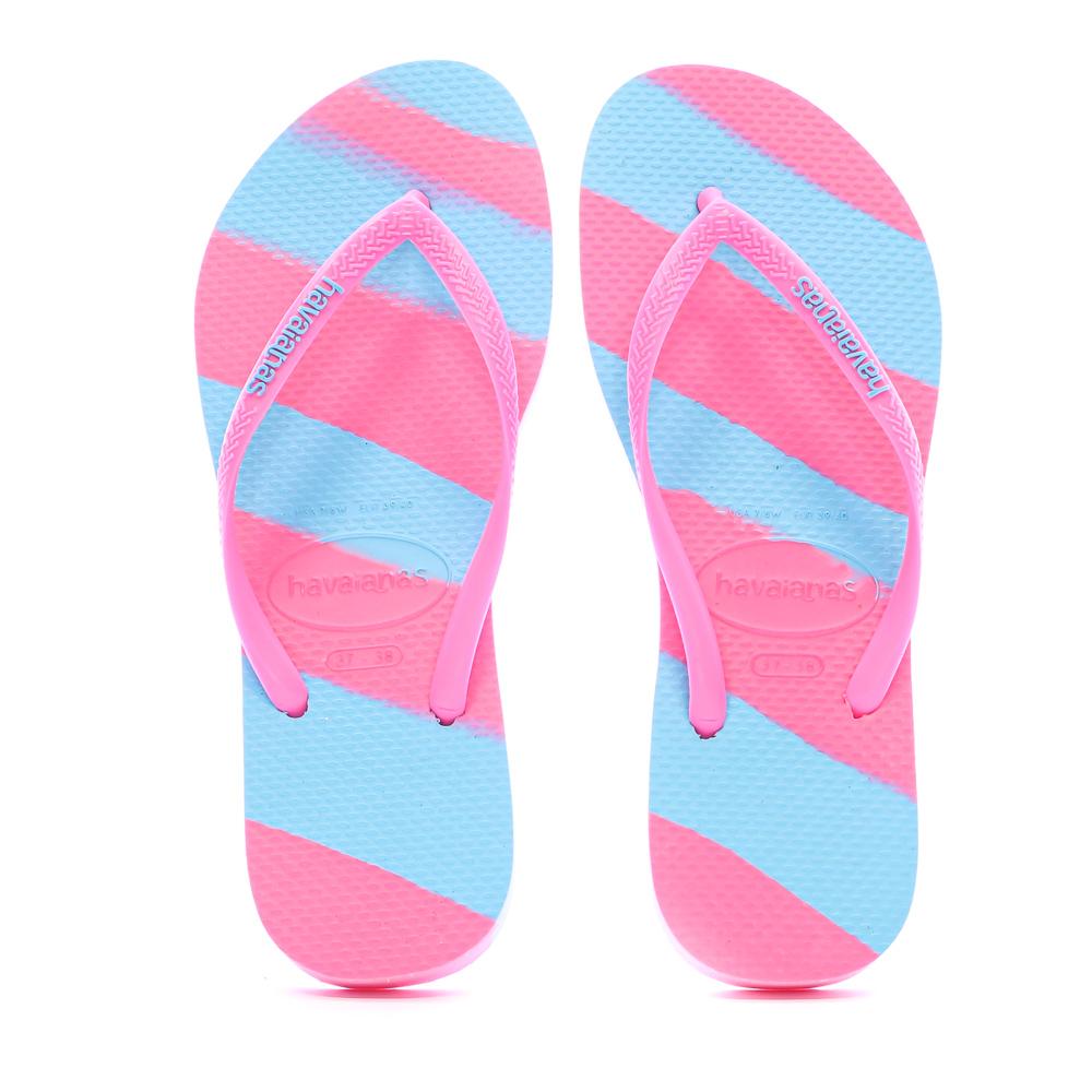 Tongs Rose/Turquoise Femme Havaianas Infrad vue 3