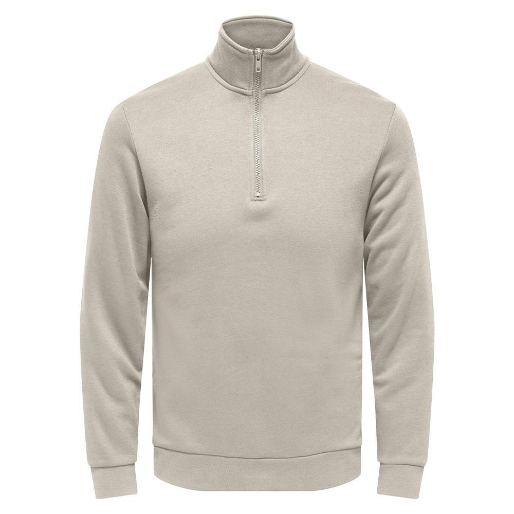 Sudadera beige para hombre Only & Sons Chases barato